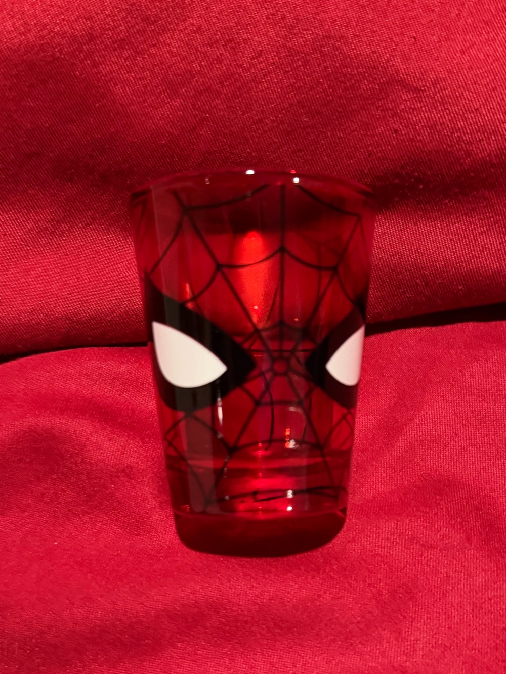 Red Spiderweb Shotglass